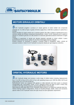 motori idraulici orbitali orbital hydraulic motors