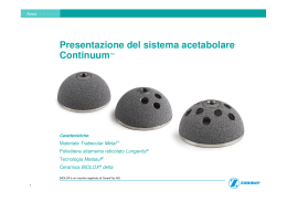 Sistema acetabolare Continuum - Dottor Francesco Facchinetti