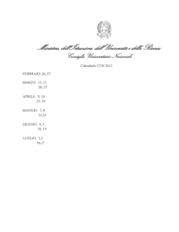 Page 1 ~~~~~~~ ~~~uf/~ FEBBRAIO: 26, 27 MARZO: 12, 13 26,27