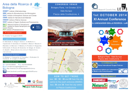 brochure convegno 2014 final - CNR Area della Ricerca di Bologna