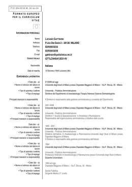 P.ZZA DEI DAINI 3 &ndash;20126 MILANO 02/55033232 02/55033230