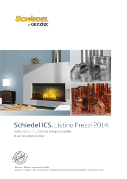 Schiedel ICS. Listino Prezzi 2014.