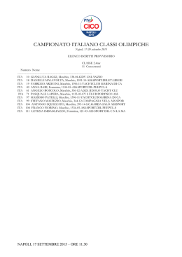 iscritti cico napoli 2015