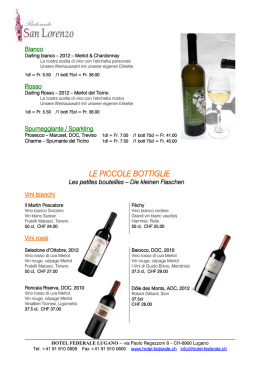 vino rosato - Hotel Federale