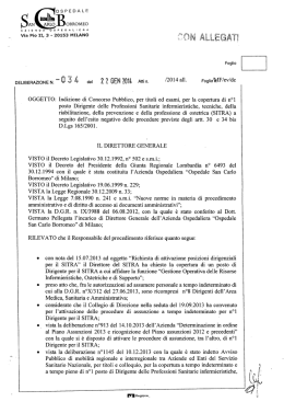 Via Pio 11,g3 - 20153 MILANO - Ospedale San Carlo Borromeo