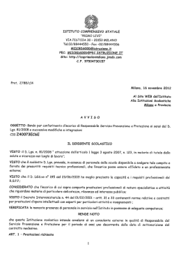 ISTITUTO COMPR NSIVO STATALE "PRIMO LEVI" VIA PISTOIA 30