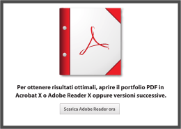 Per ottenere risultati ottimali, aprire il portfolio PDF in