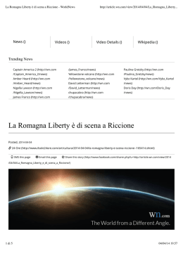 La Romagna Liberty &egrave; di scena a Riccione