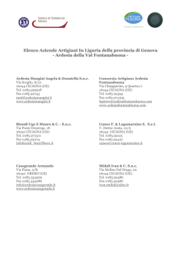 new elenco Artigiani In Liguria