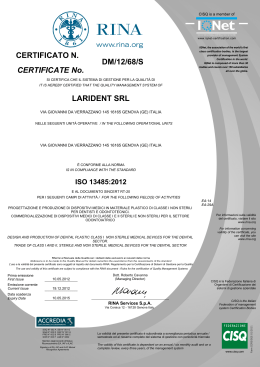 ISO 13485 cerificate
