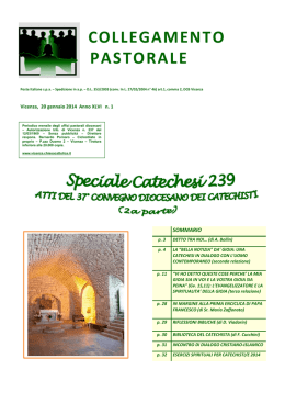Speciale Catechesi 238 Atti - Unita` Pastorale di Santa Croce e