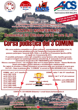 lo OPEIIO Pili - Atletica Varazze