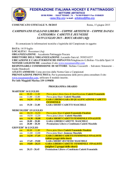 Campionato Italiano Libero- Coppie Artistico
