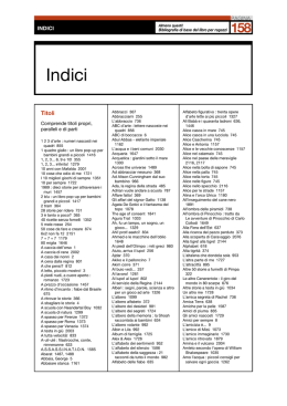 Indici - Liberweb