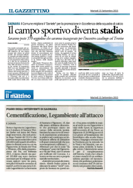 Marted&igrave; 15 Settembre 2015 Marted&igrave; 15 Settembre 2015