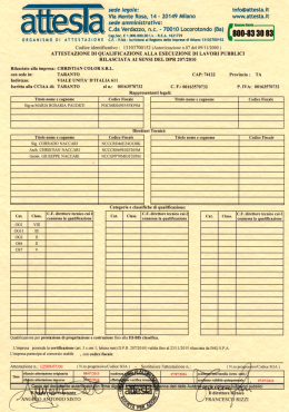 Qualificazione ATTESTA