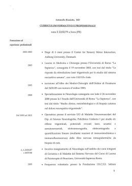 14.04.2014 - CV vincitore - Neurologia e Psichiatria