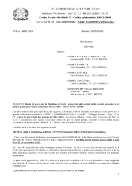 Prot. n. 3281 /C14 Brescia, 27/05/2015 IST. COMPRENSIVO A