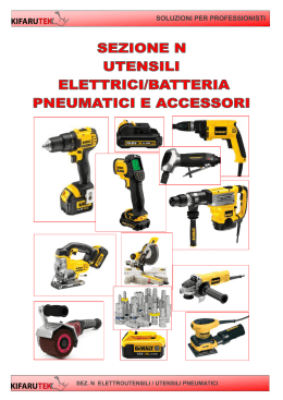 Utensili elettrici / batteria / aria