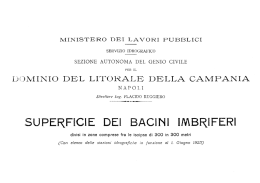 Superficie dei bacini imbriferi