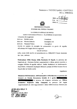 Sentenza n. 5163/2013 pubbl. il 26/07/2013