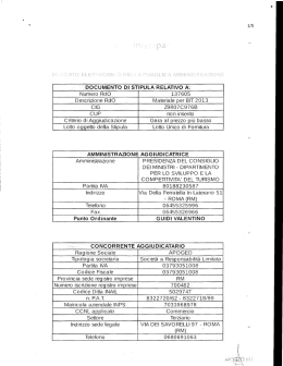 acquisizione MEPA-CONSIP - La Presidenza del Consiglio dei Ministri
