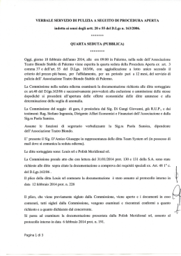 esito quarta seduta pubblica