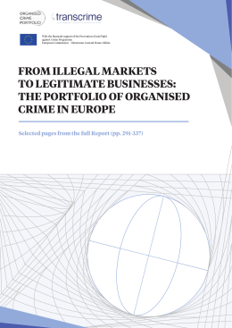 the portfolio of organised crime in europe