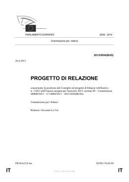 IT IT PROGETTO DI RELAZIONE