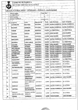 zona E - Comune di Padova