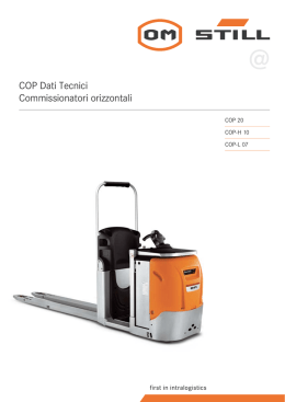 COP Dati Tecnici Commissionatori orizzontali