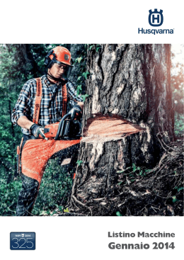 Listino Macchine HUSQVARNA Italia