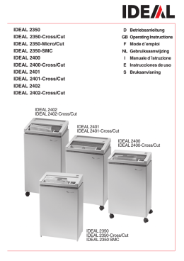 IDEAL 2350 IDEAL 2350-Cross/Cut IDEAL 2350