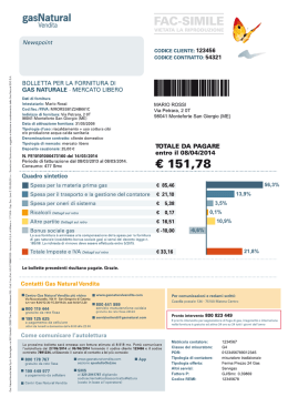 MLIBERO_variante 2_FAC-SIMILE - Gas Natural Vendita Italia SpA