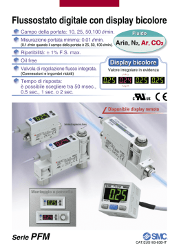 Costante rilevamento del consumo d` aria compressa