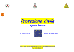 Numeri utili - Protezione civile Agrate