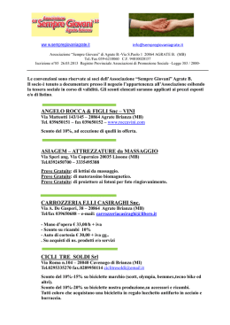 Convenzioni aggiornate al 15 maggio 2015