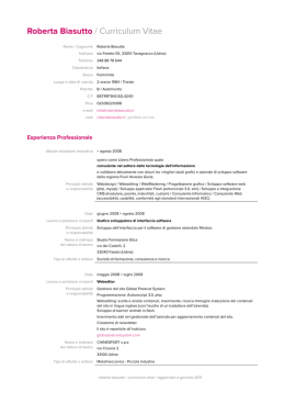 cv pdf - Roberta Biasutto