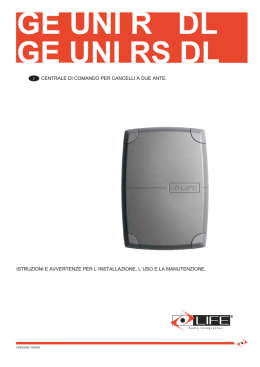 scheda tecnica () - Automazioni e Sicurezza online