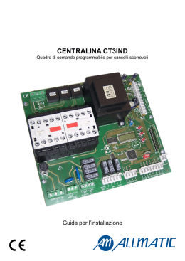 Istruzioni centralina CT3IND