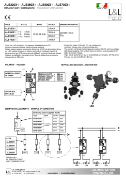 Scheda tecnica - L&L Luce&Light