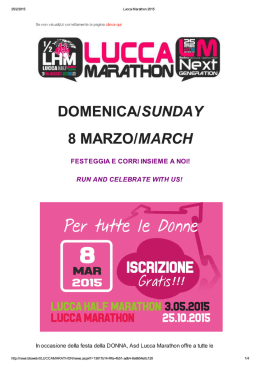 donnaLucca Marathon 2015