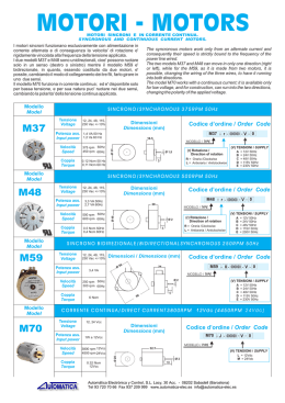 MOTORI - MOTORS