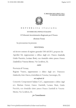 N. 01361/2011 REG.RIC. Paginal di 19