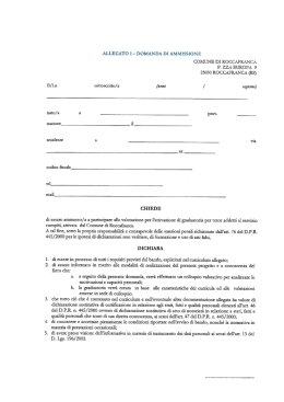 COMUNE DI ROCCAFRANCA P. zza EUROPA 9 25030