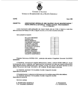 oggetto: associazione medisalus 2000 salerno onlus man!festazione