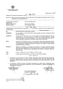 Deliberazione n.1245 del 31/07/2015