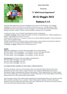 30-31 Maggio 2015 Raduno F.I.F.