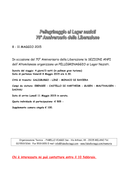 Pellegrinaggio - ANPI Lombardia