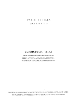 curriculum vitae - Azienda ULSS 21